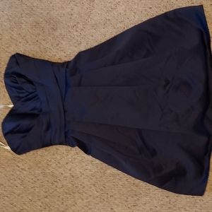 David's Bridal Short Strapless Bridesmaids Dress Marine size 8